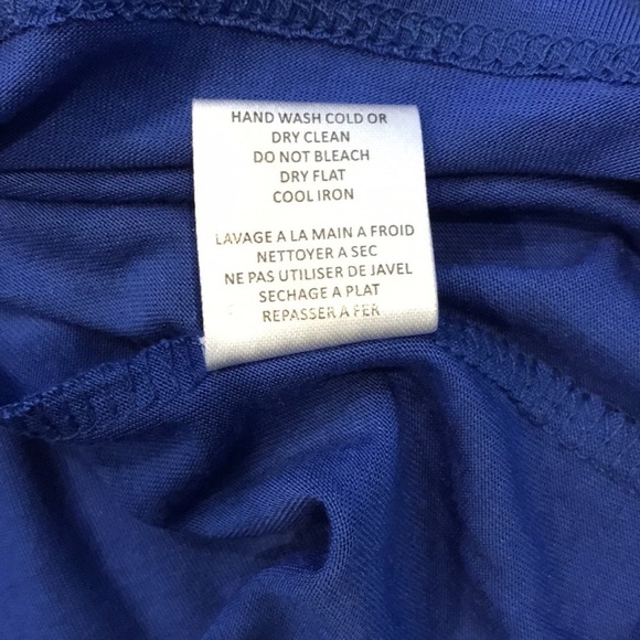 HAUTE HIPPIE Cobalt Long Sleeve Deep V-Neck Dress Size Small - Picture 7 of 10